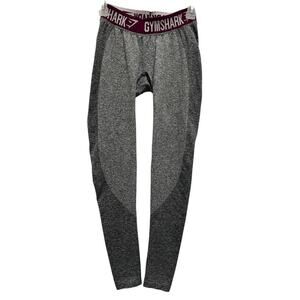 GYM SHARK Flex High Waisted Contour Full Length Leggings Gray Size S Active